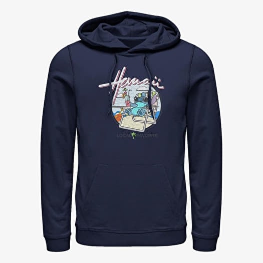Sweatshirt Merch Disney Lilo & Stitch - LOCAL FAVORITE Unisex Hoodie Navy Blue