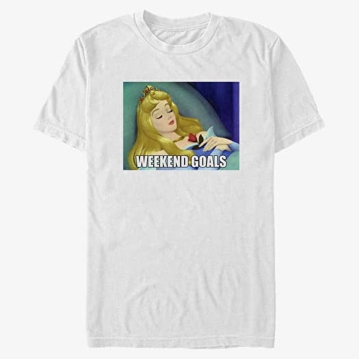 T-shirt Merch Disney Sleeping Beauty - Aurora Meme Unisex T-Shirt White