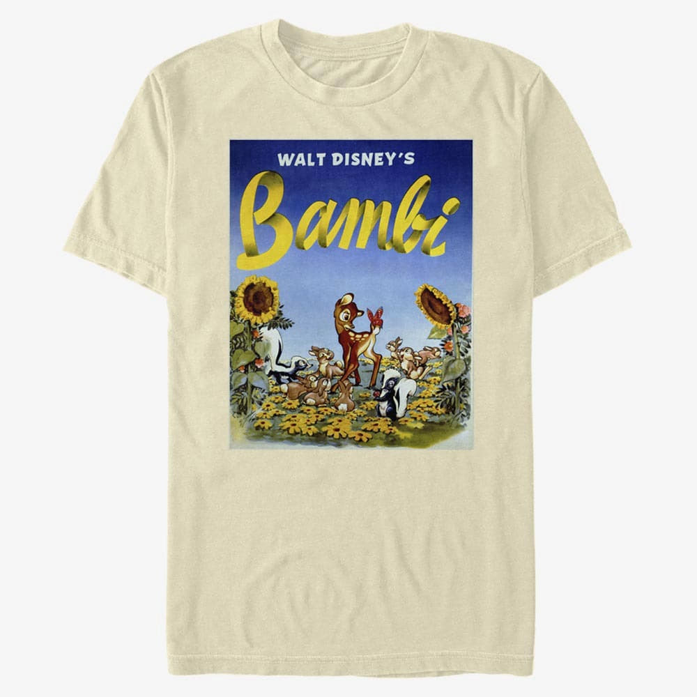 Тениски Merch Disney Bambi - Bambi Sunflowers Unisex T-Shirt Natural