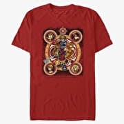 Merch Disney Kingdom Hearts - Group Circle Kingdome Unisex T-Shirt Red
