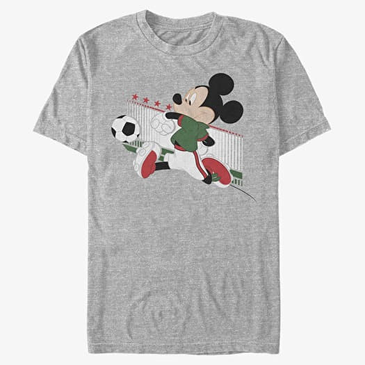 T-shirt Merch Disney Classic Mickey - Mexico Kick Unisex T-Shirt Heather Grey