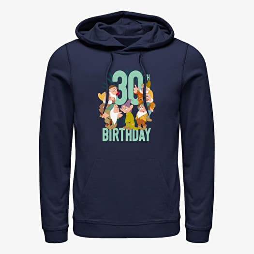 Hanorac Merch Disney Snow White - Dwarves Thirty Bday Unisex Hoodie Navy Blue