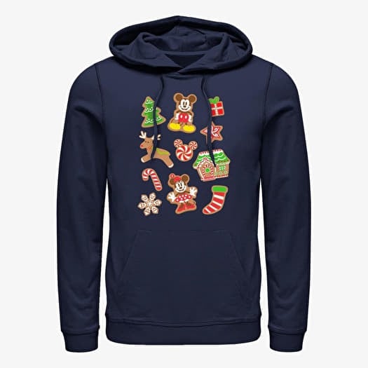 Sweatshirt Merch Disney Mickey Classic - Gingerbread Mouses Unisex Hoodie Navy Blue