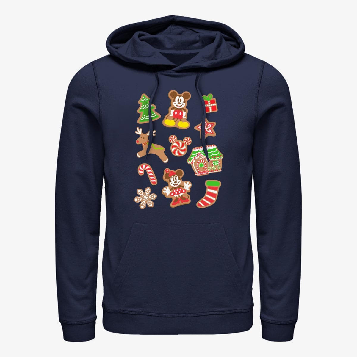 Felpe Merch Disney Mickey Classic - Gingerbread Mouses Unisex Hoodie Navy Blue