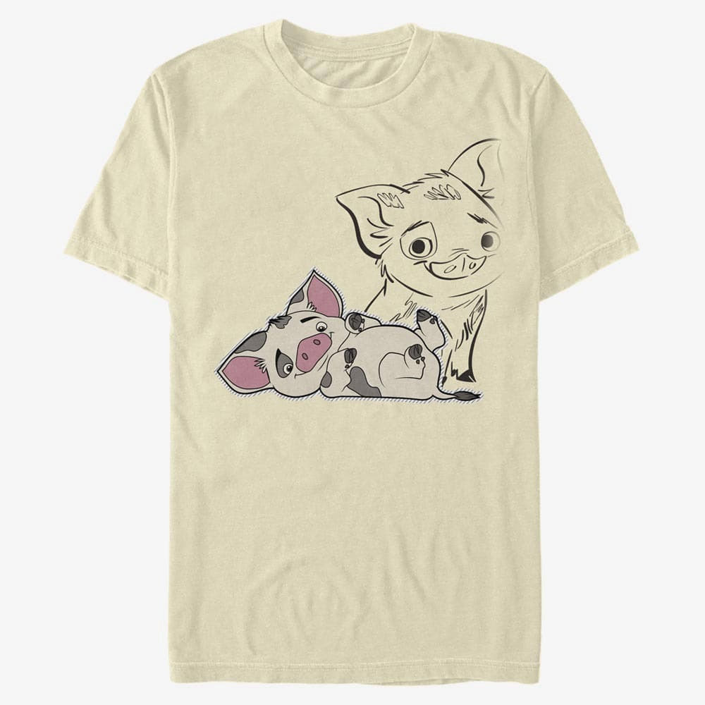 Camisetas Merch Disney Moana - Pua Overlayed Unisex T-Shirt Natural
