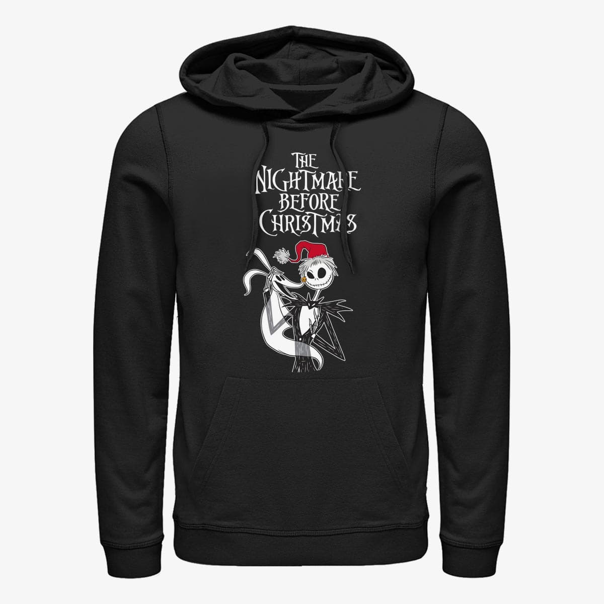 Hanorace Merch Disney Nightmare Before Christmas - NIGHTMARE BEFORE XMAS Unisex Hoodie Black