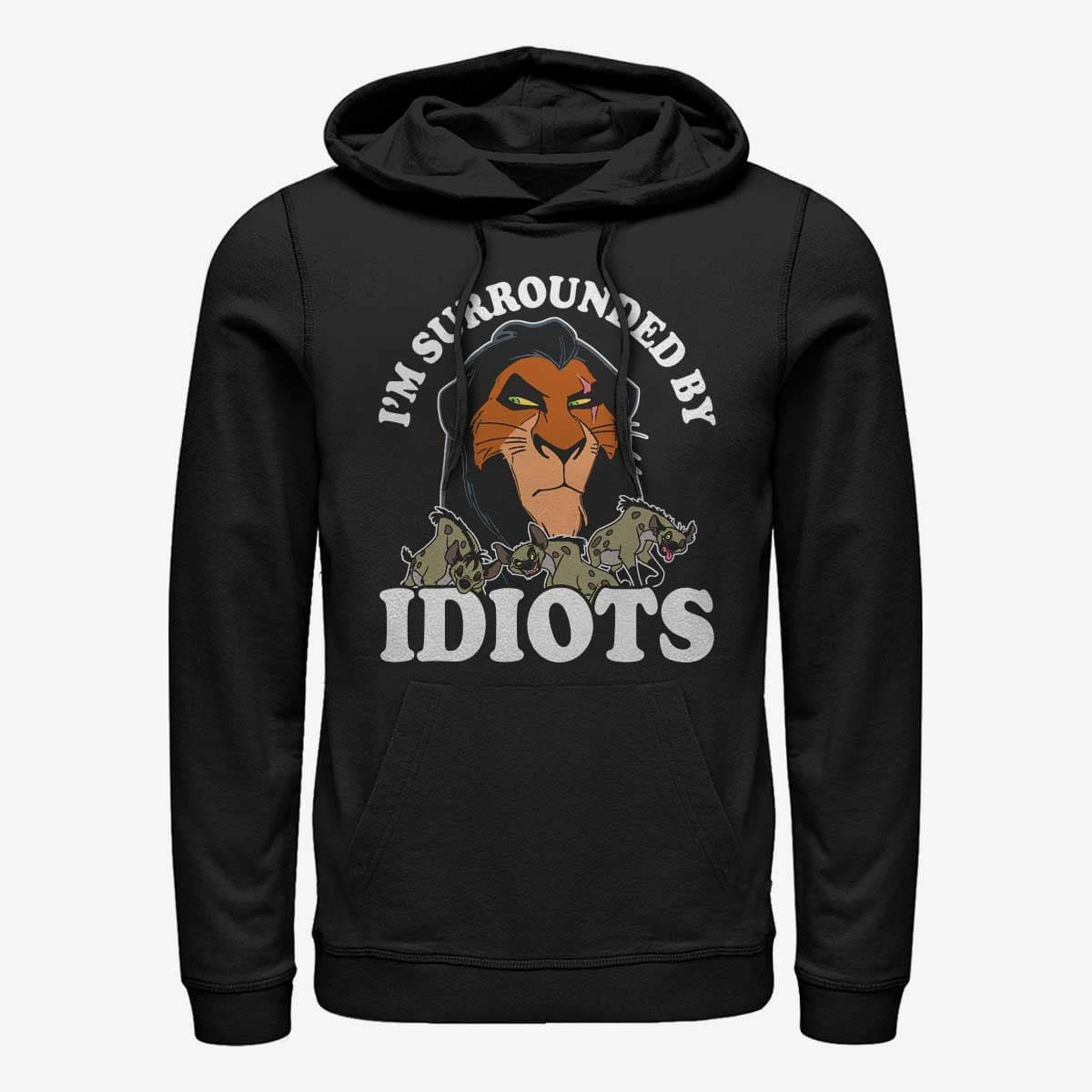 Толстовки та реглани Merch Disney Lion King - Idiots Unisex Hoodie Black