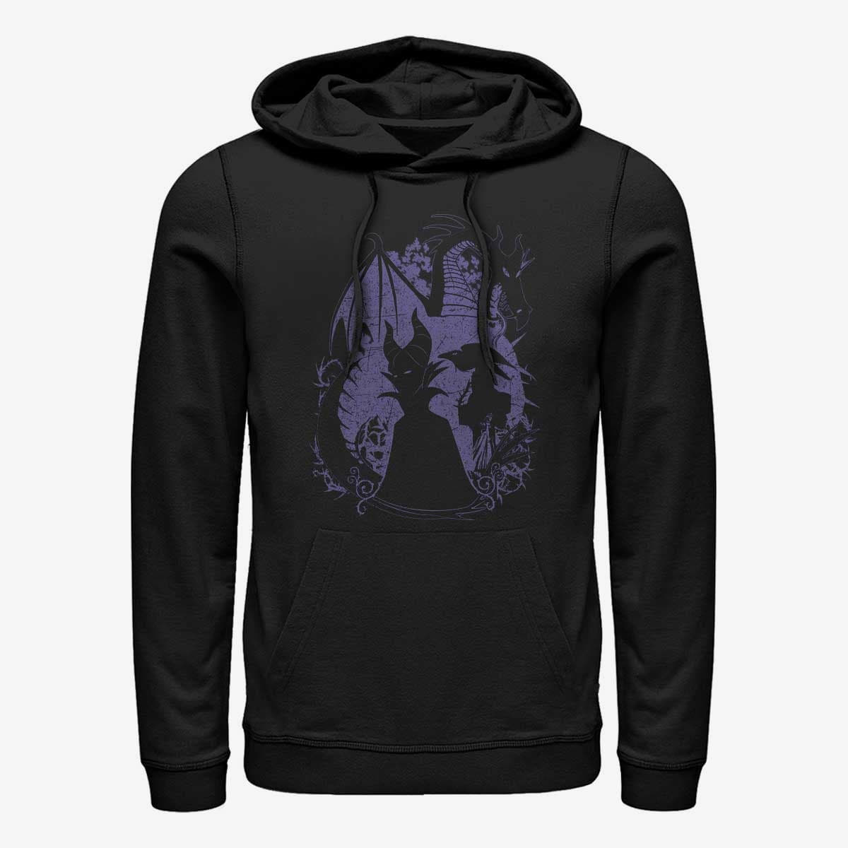 Sweatshirts Merch Disney Sleeping Beauty - Bone Heart Unisex Hoodie Black