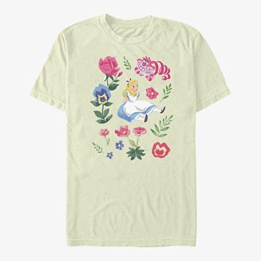 Μπλουζάκι Merch Disney Alice In Wonderland - ALICE FRIENDS FLOWERS Unisex T-Shirt Natural