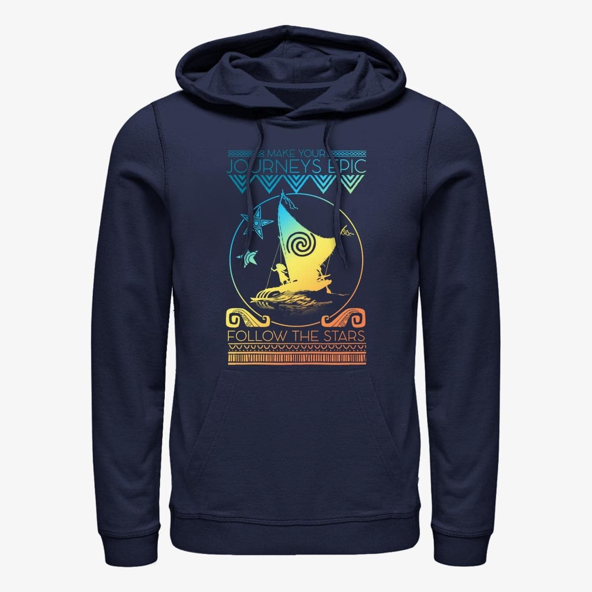 Суичърти Merch Disney Moana - By Starlight Unisex Hoodie Navy Blue