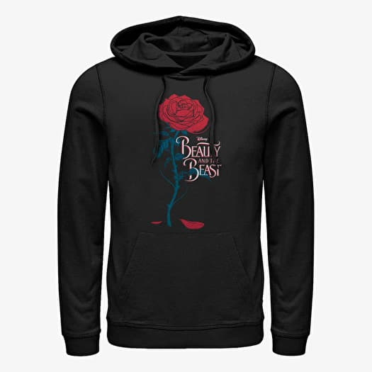 Sudadera Merch Disney Beauty & The Beast: Live Action - Logo Rose Unisex Hoodie Black