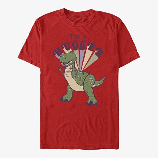 T-shirt Merch Disney Toy Story 1-3 - Hugger Rex Unisex T-Shirt Red