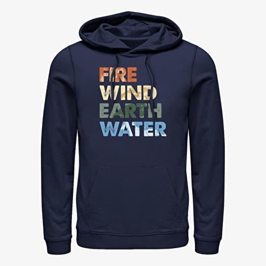 Sweatshirt Merch Disney Frozen 2 - Element Stack Unisex Hoodie Navy Blue