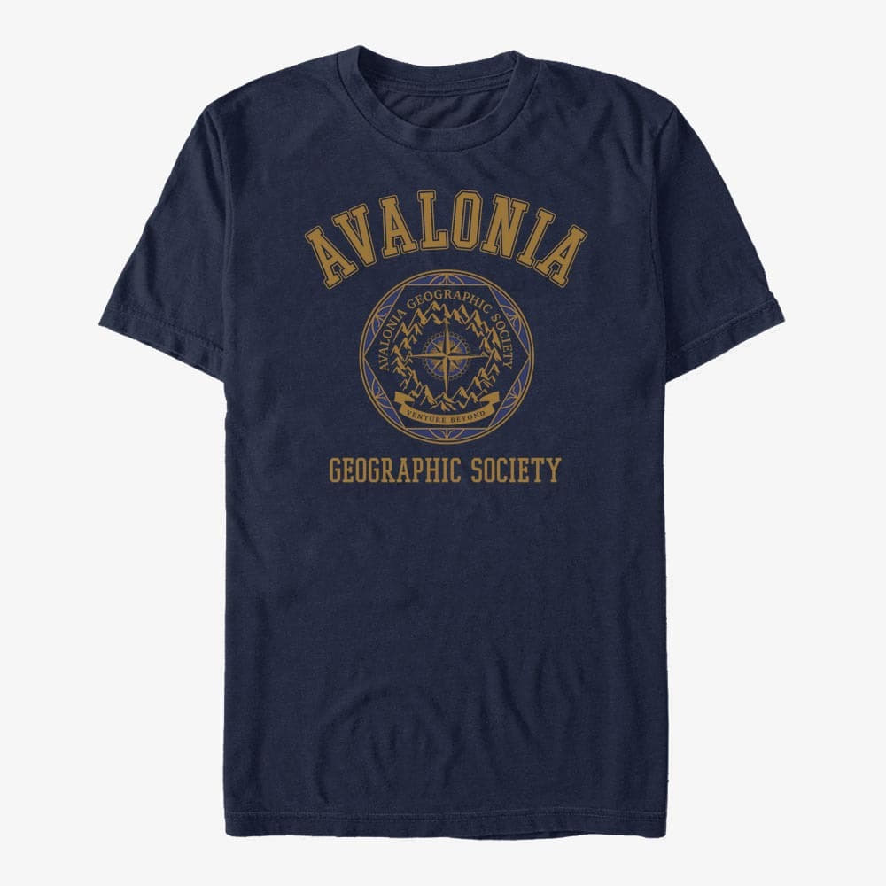 Koszulki Merch Disney Strange World - Geographic Society Unisex T-Shirt Navy Blue