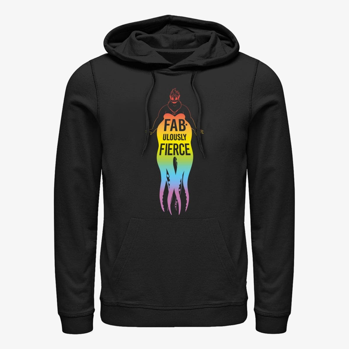 Dukserice Merch Disney Villains - Ursula Knockout Unisex Hoodie Black