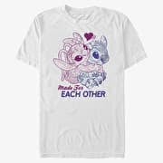 Merch Disney Classics Lilo & Stitch - Stitch Angel Together Unisex T-Shirt White