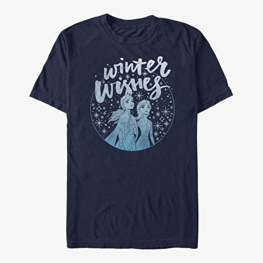 Camiseta Merch Disney Frozen 2 - Winter Wishes Unisex T-Shirt Navy Blue