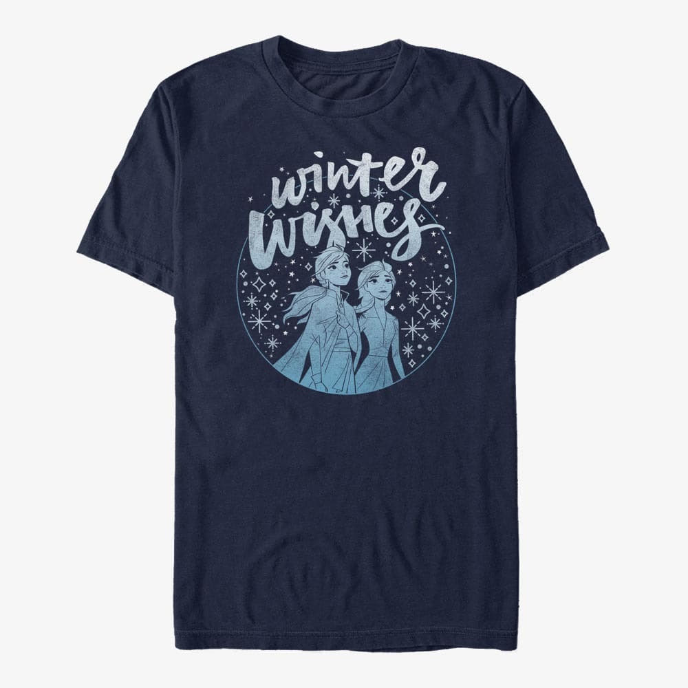 Magliette Merch Disney Frozen 2 - Winter Wishes Unisex T-Shirt Navy Blue