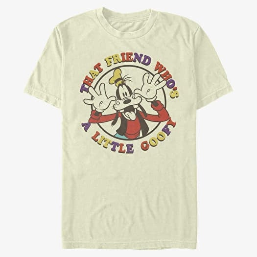 T-shirt Merch Disney Classic Mickey - A Little Goofy Unisex T-Shirt Natural