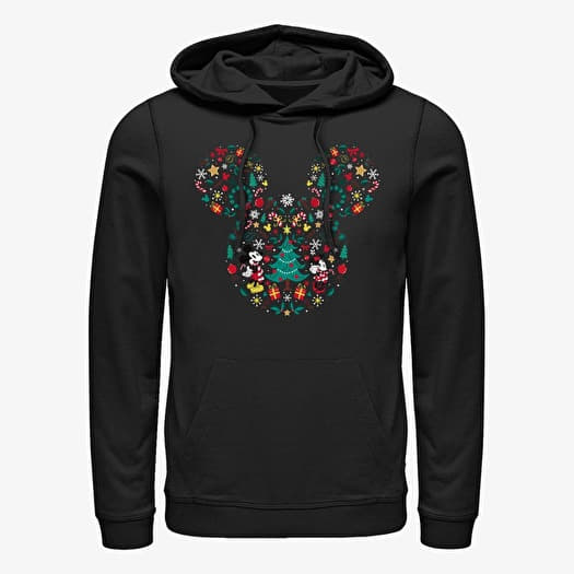 Sweatshirt Merch Disney Mickey Classic - Icon Ear Fill Unisex Hoodie Black