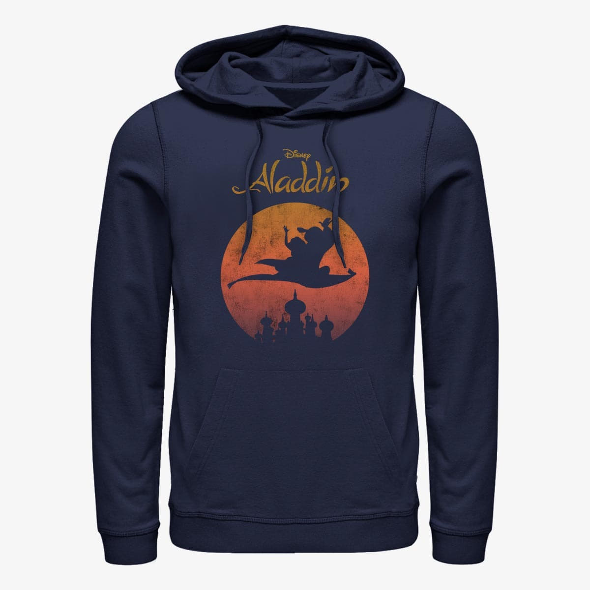 Sweatshirts Merch Disney Aladdin - Flyin High Unisex Hoodie Navy Blue