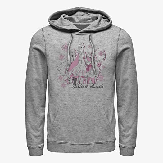 Mikina Merch Disney Frozen 2 - Destiny Awaits Unisex Hoodie Heather Grey
