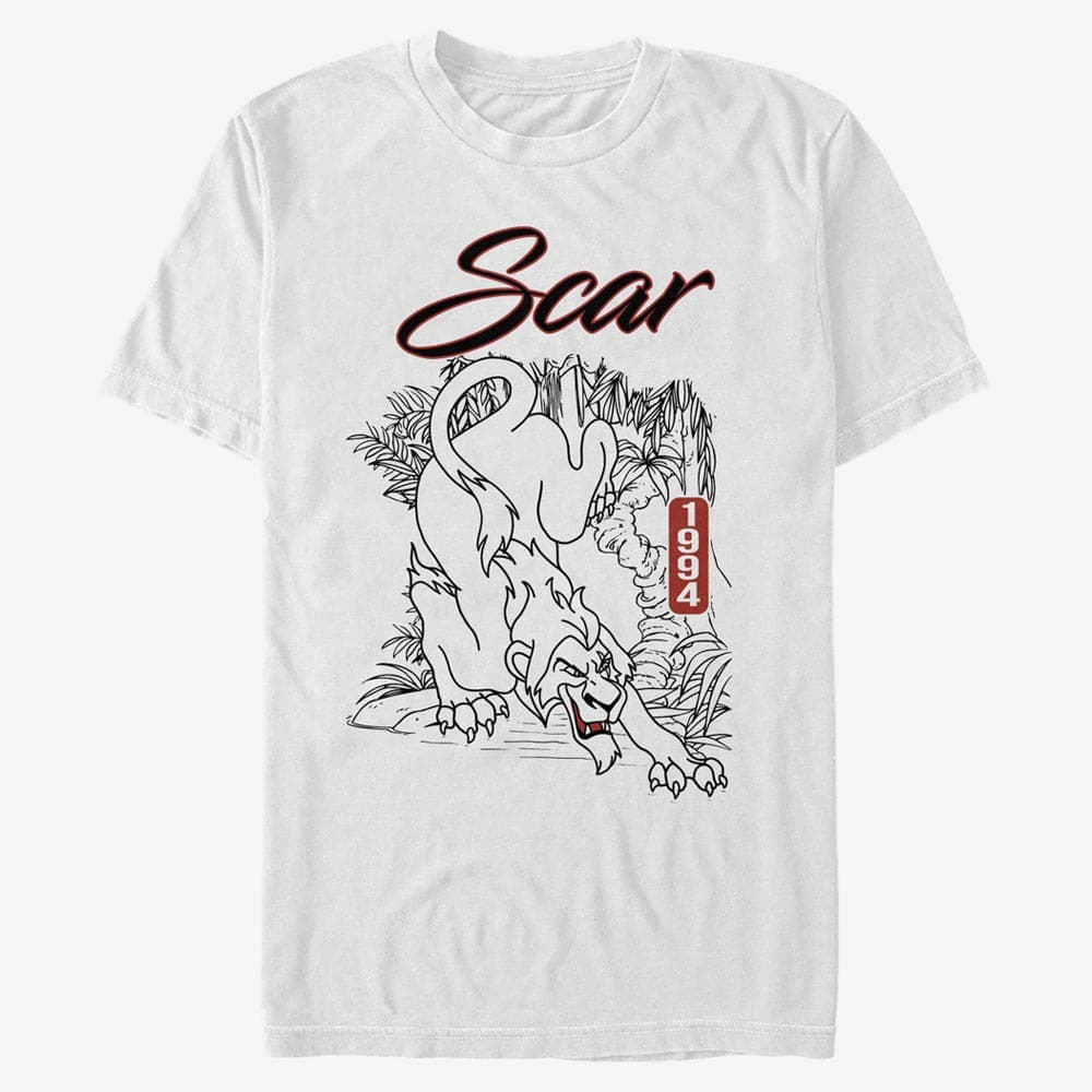 majice kratkih rukava Merch Disney The Lion King - Long Live Scar Unisex T-Shirt White