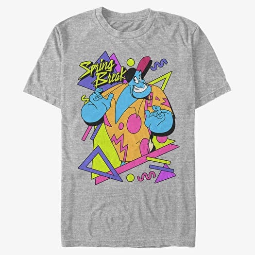 T-shirt Merch Disney Aladdin - Spring Break Unisex T-Shirt Heather Grey