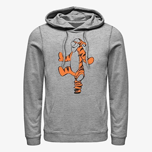 Sweatshirt Merch Disney Winnie the Pooh - Basic Sketch Tigger Unisex Hoodie Heather Grey