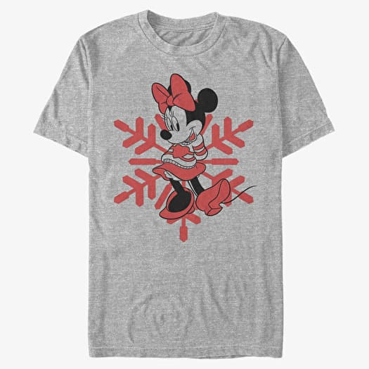 Majica Merch Disney Mickey Classic - Minnie Snowflake Unisex T-Shirt Heather Grey