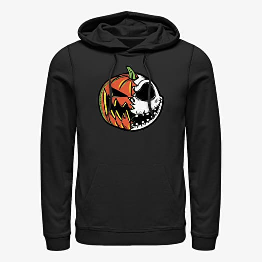 Bluza Merch Disney Nightmare Before Christmas - PUMPKIN JACK SPLIT FACE Unisex Hoodie Black