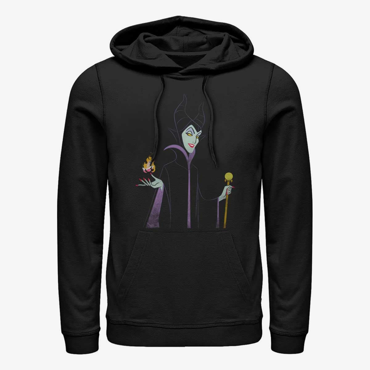 Sweatshirts Merch Disney Sleeping Beauty - Minimal Maleficent Unisex Hoodie Black