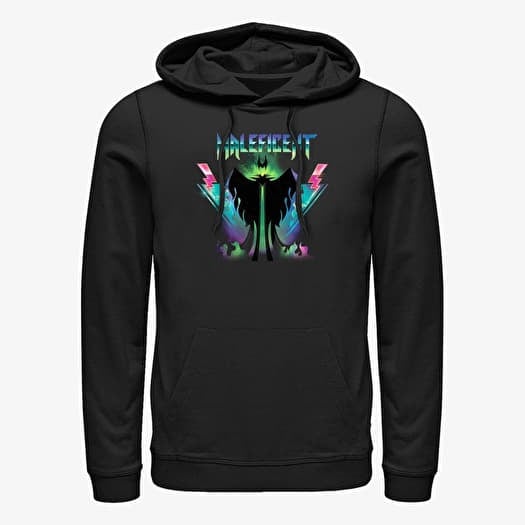 Sweatshirt Merch Disney Sleeping Beauty - Mal Rock Solid Unisex Hoodie Black