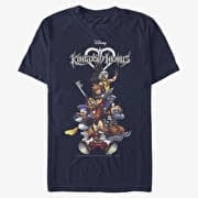 Merch Disney Kingdom Hearts - Group With Logo Unisex T-Shirt Navy Blue