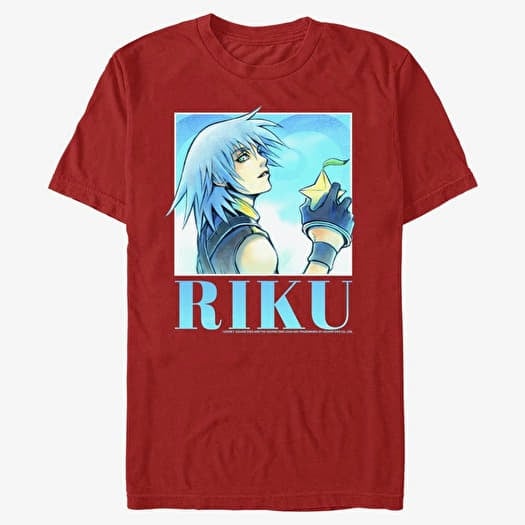 Póló Merch Disney Kingdom Hearts - Riku Heart Throb Unisex T-Shirt Red