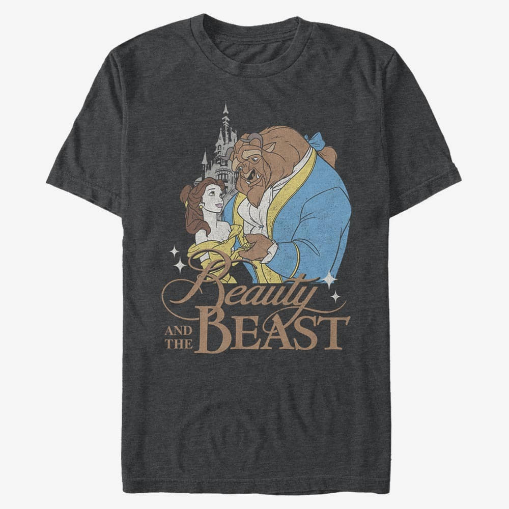 T-särgid Merch Disney Beauty & The Beast - BB Classic Unisex T-Shirt Dark Heather Grey