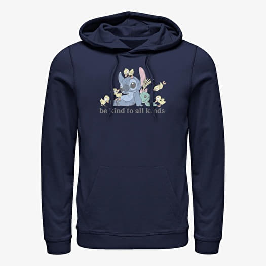 Hanorac Merch Disney Lilo & Stitch - Kind To All Kinds Unisex Hoodie Navy Blue