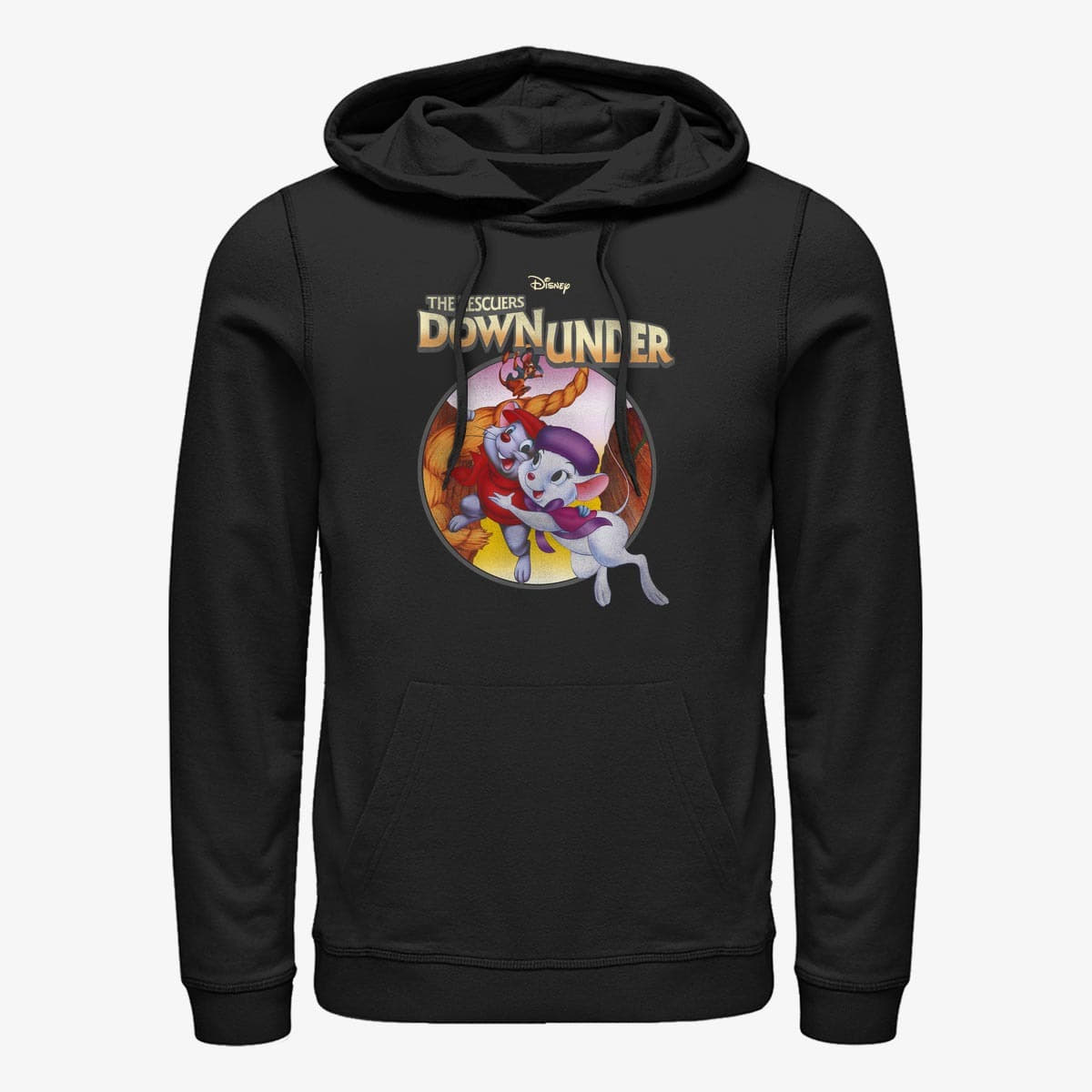 Sweaters Merch Disney Rescuers Down Under - Rescued Unisex Hoodie Black