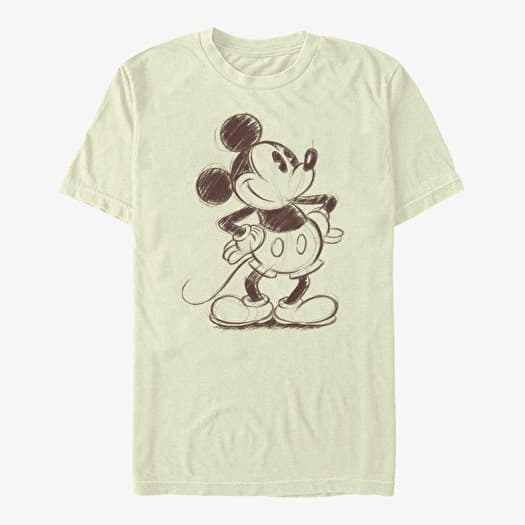 T-shirt Merch Disney Mickey And Friends - Sketchy Mickey Unisex T-Shirt Natural