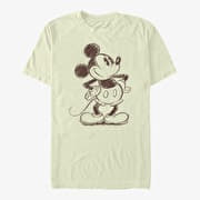 Merch Disney Mickey And Friends - Sketchy Mickey Unisex T-Shirt Natural