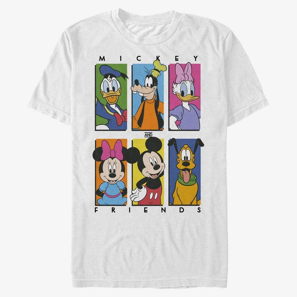 T-Shirts Merch Disney Classic Mickey - Six Up Unisex T-Shirt White