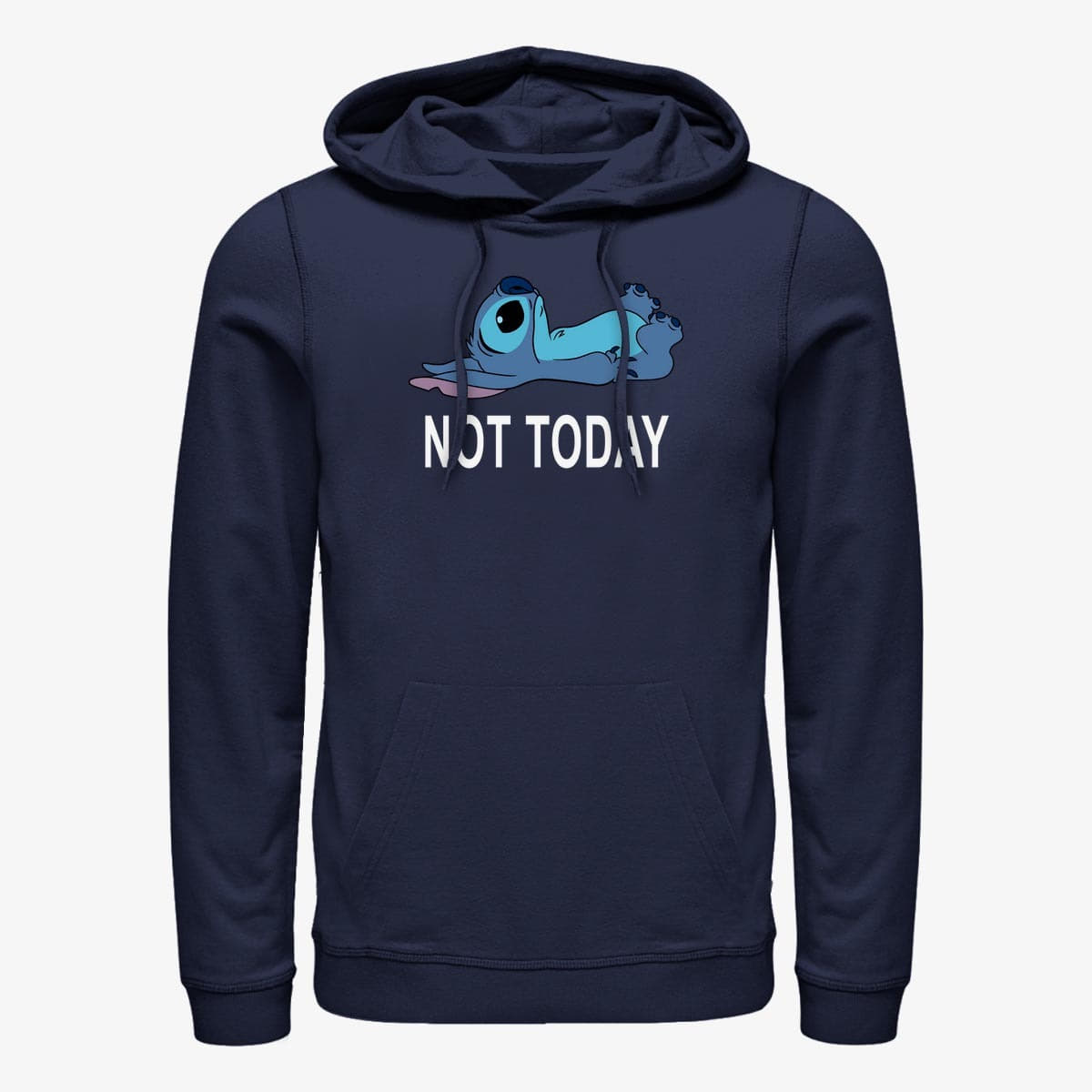 Sweatshirts Merch Disney Lilo & Stitch - Not Today Unisex Hoodie Navy Blue