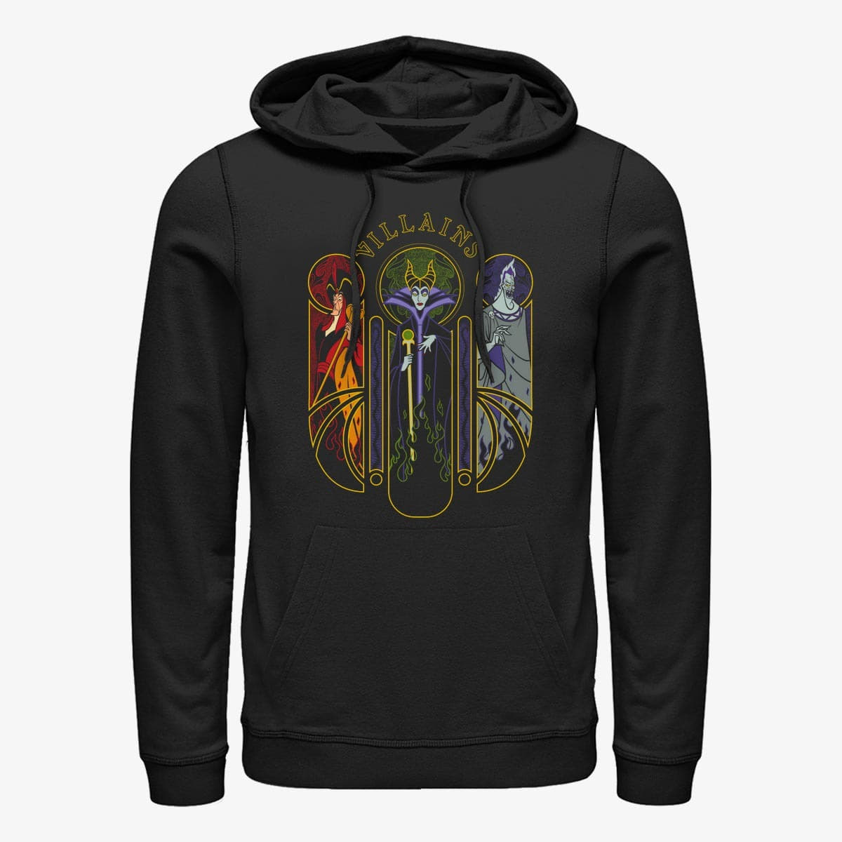 Sudaderas Merch Disney Villains - Villain Triptych Unisex Hoodie Black