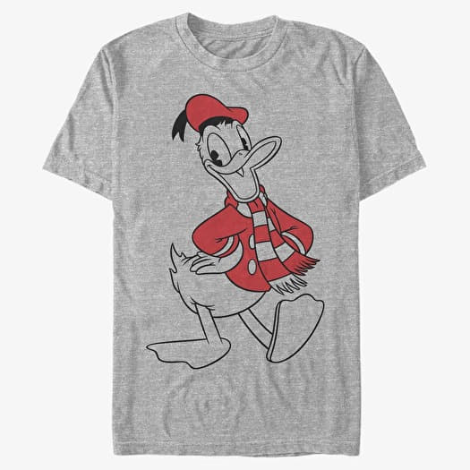 T-shirt Merch Disney Mickey Classic - Donald Holiday Fill Unisex T-Shirt Heather Grey