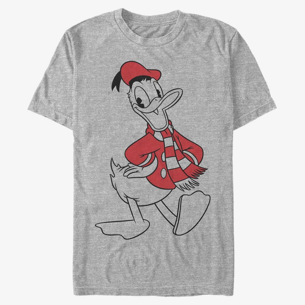 T-shirts Merch Disney Mickey Classic - Donald Holiday Fill Unisex T-Shirt Heather Grey