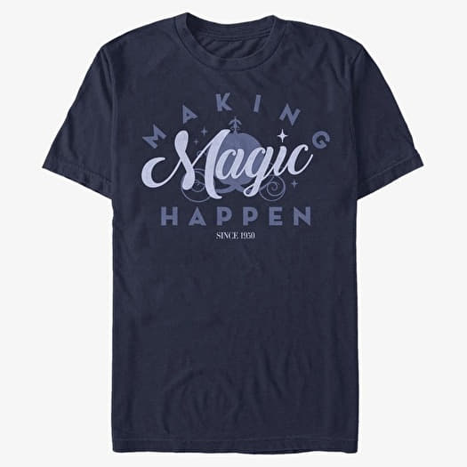 Tričko Merch Disney Cinderella - Magic Since 1950 Unisex T-Shirt Navy Blue