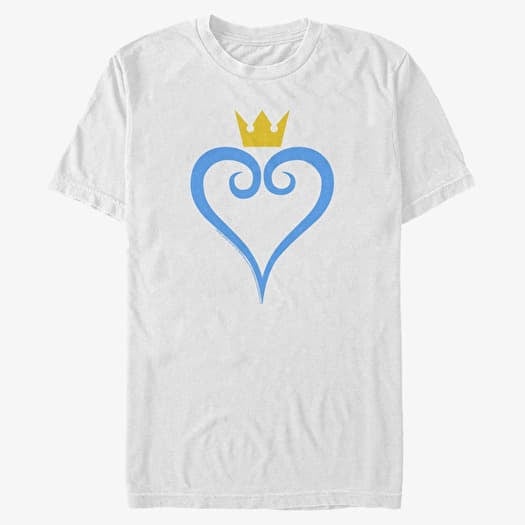 Camiseta Merch Disney Kingdom Hearts - Heart and Crown Unisex T-Shirt White