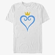 Merch Disney Kingdom Hearts - Heart and Crown Unisex T-Shirt White