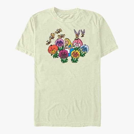 T-shirt Merch Disney Alice In Wonderland - ALICE IN FLOWERLAND Unisex T-Shirt Natural