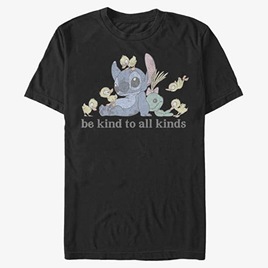 Tričko Merch Disney Lilo & Stitch - Kind To All Kinds Unisex T-Shirt Black